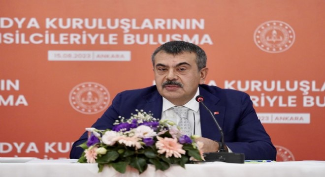 Bakan Tekin Erzurum'da açıklamıştı