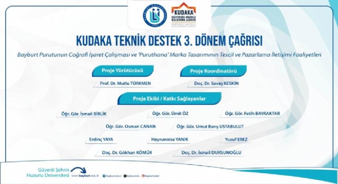 Bayburt Üniversitesi Projesine KUDAKA'dan destek