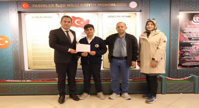 Bursluluk sınavında Türkiye birincisi oldu