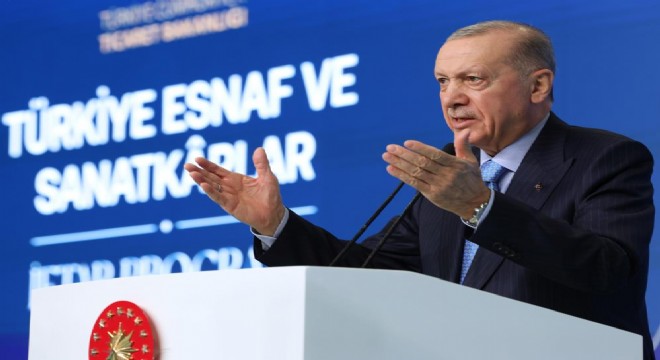 Cumhurbaşkanı Erdoğan'dan esnafa müjde