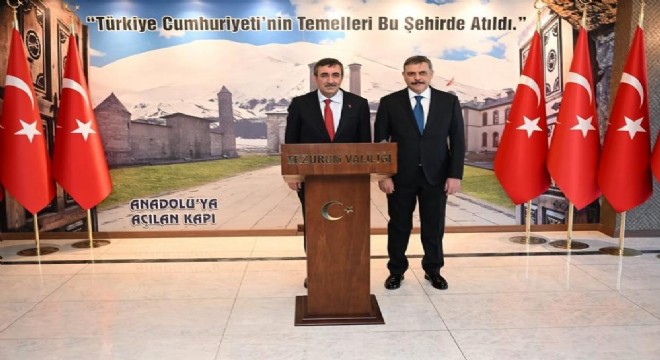 Cumhurbaşkanı Yardımcısı Yılmaz Erzurum'da