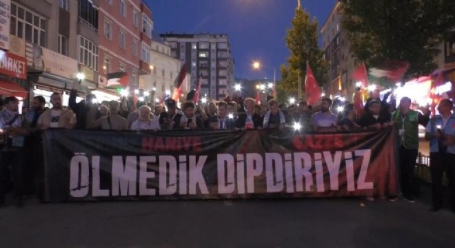 Dadaşlar Gazze için yürüdü