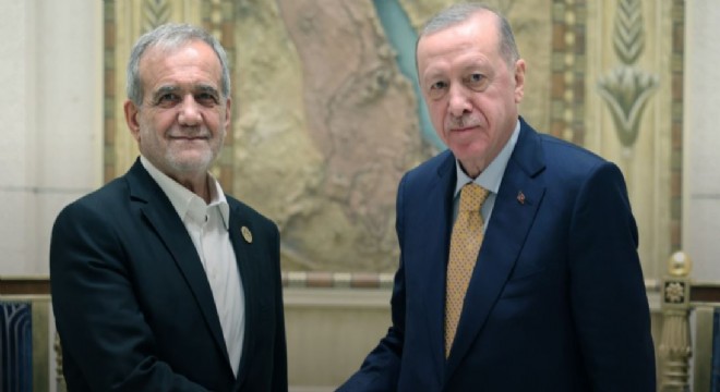 Erdoğan, Pezeşkiyan ile görüştü