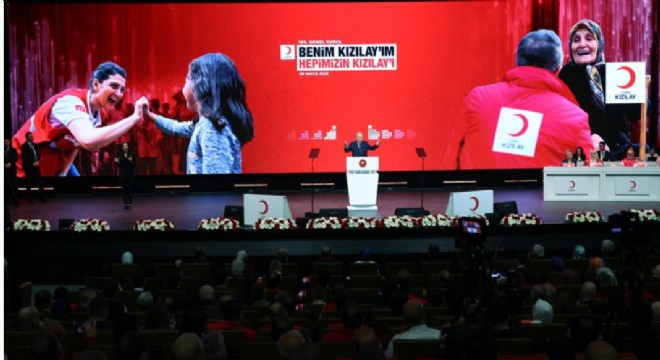 Erdoğan Türk Kızılay Genel Kurulu'na seslendi