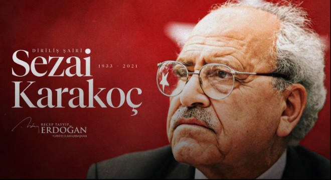 Erdoğan'dan Karakoç için anma mesajı