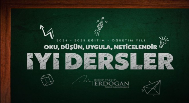 Erdoğan'dan yeni eğitim öğretim yılı mesajı