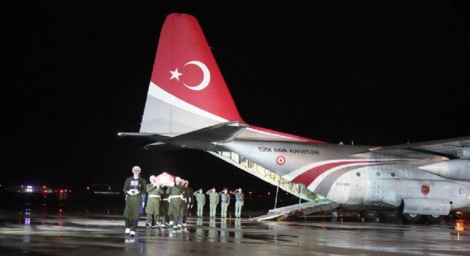 Erzurum Şehidini karşıladı