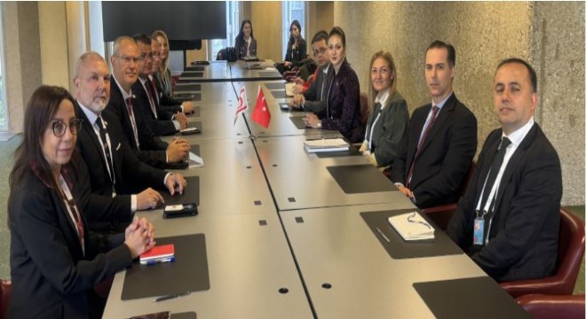 Öncü Cenevre'de KKTC heyetiyle görüştü