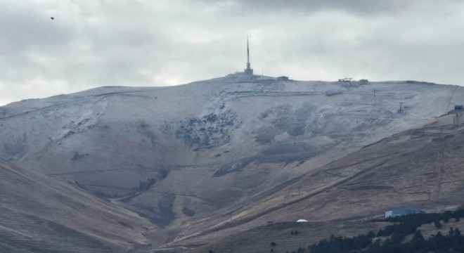 Palandöken bir kez daha beyaza büründü