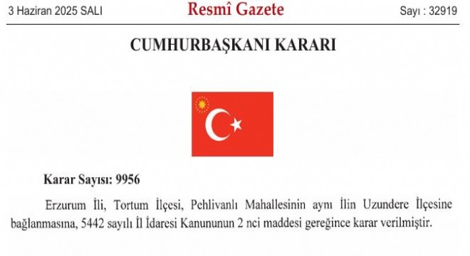Pehlivanlı Uzundere'ye bağlandı