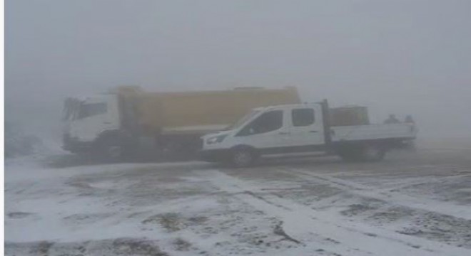 Soğanlı Dağı'nda tipi ve fırtına etkili oldu